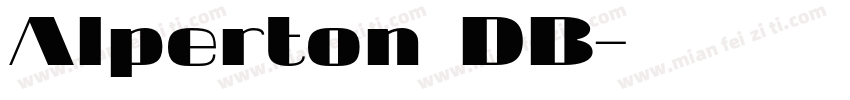 Alperton DB字体转换